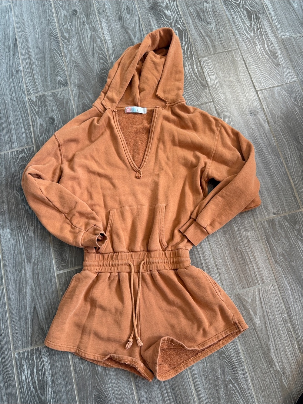 FP Beach free people kickin it playsuit terracotta/burnt orange size XS